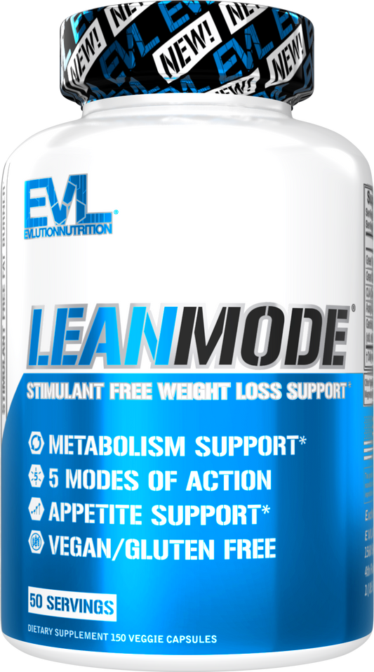 EVLution Nutrition Lean Mode, 50 Servings Fat Loss  Increase Metabolism, Appetite Control, 150 Capsules (Expiry 06/24)