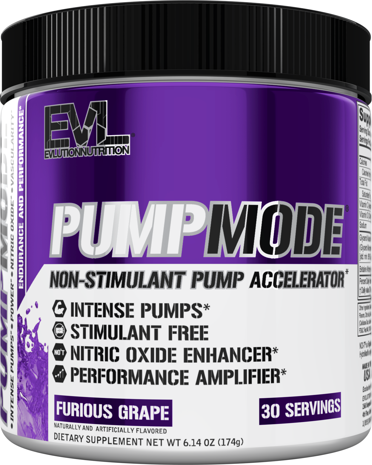 Evlution Nutrition 30 Servings PumpMode Stim Free Intense Pumps
