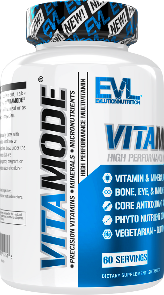 Evlution Nutrition VitaMode MultiVitamin - 120 Tablets (60 Servings) (Expiry: 03/2024)