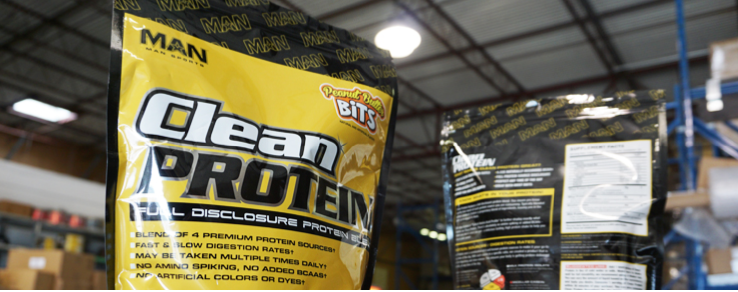 Man sports clean hot sale protein