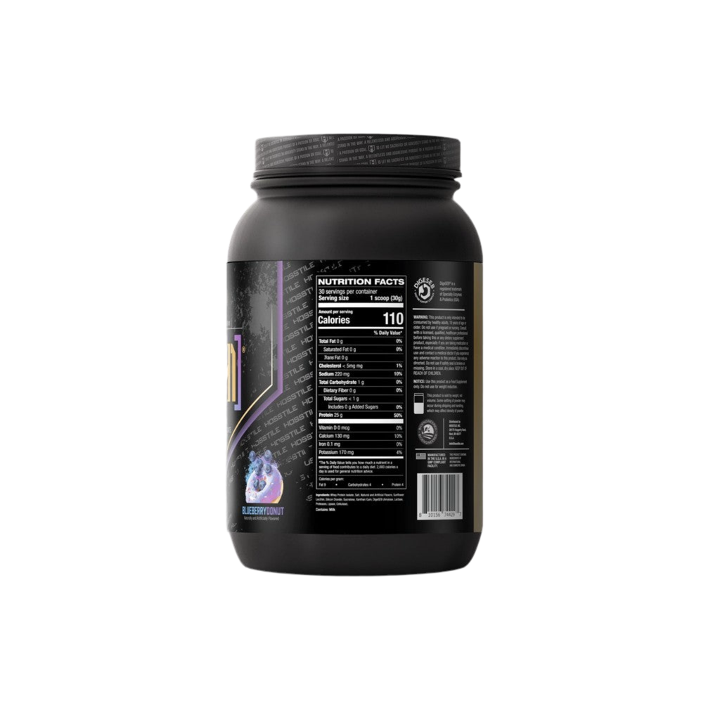 Hosstile Iso H1 100% Grass Fed Whey Protein Isolate 2lbs 30 Servings