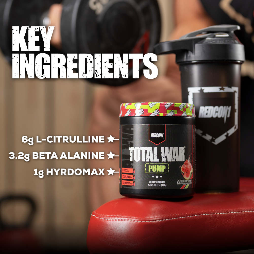 Redcon1 TOTAL WAR PUMP  Non-Stim Pre-Workout (40/20 Servings)