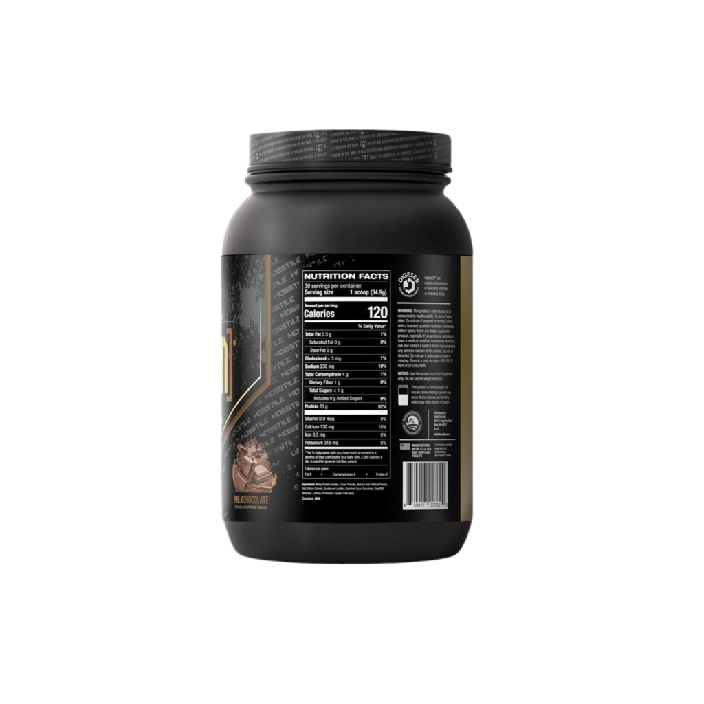 Hosstile Iso H1 100% Grass Fed Whey Protein Isolate 2lbs 30 Servings