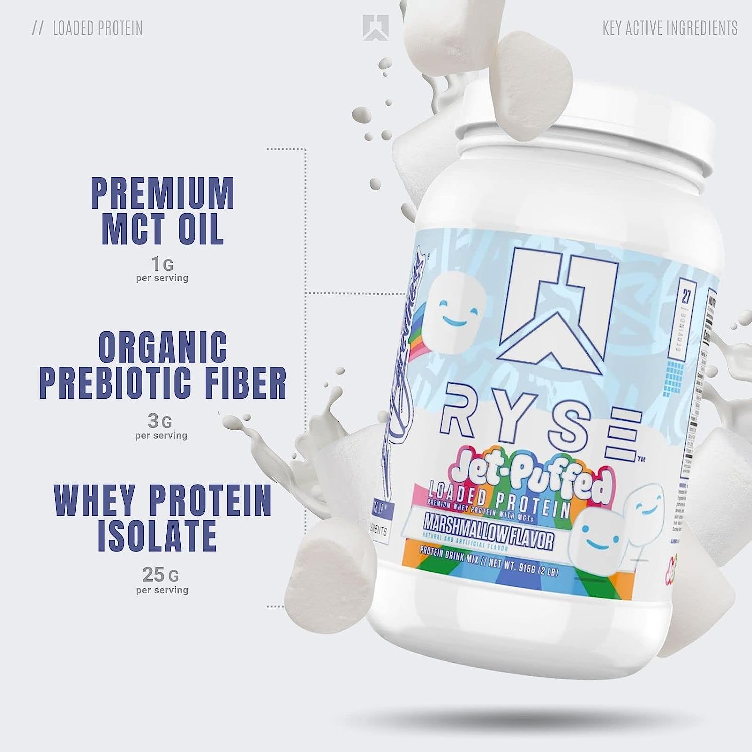 Ryse Jet-Puffed™ LOADED PROTEIN - Marshmallow