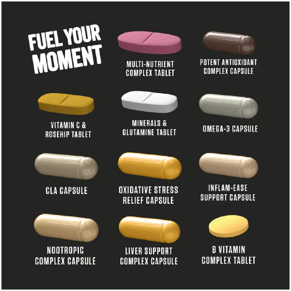 Applied Nutrition BLACK STAK - THE ULTIMATE HEALTH PACK, (30 packs in Each Tub)