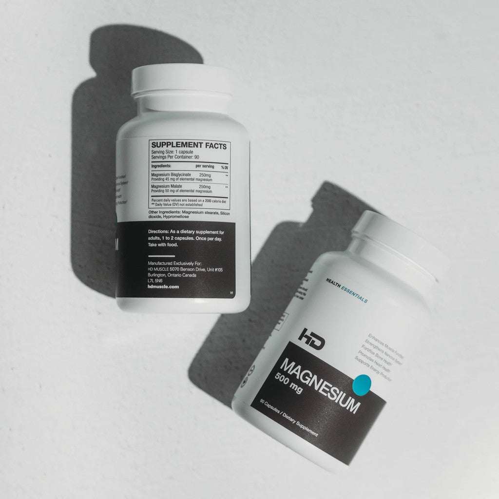 HD Muscle Magnesium 500mg - 90 Capsules