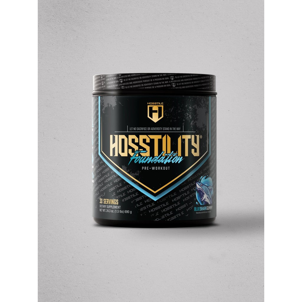 Hosstile Hosstility Foundation Entry Level Pre-Workout 6G Vegan Fermented L-Citrulline , 3.2G Beta Alanine 300mg Caffein