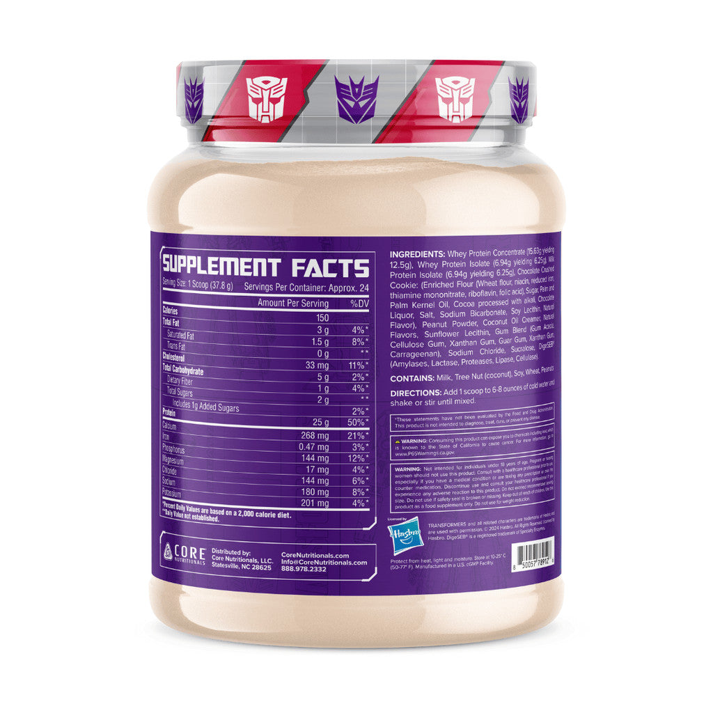 Core Nutritionals Transformers Protron Protein Blend 2lbs