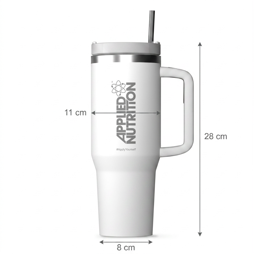 Applied Nutrition 1200ML Insulated Cooler Tumbler with Handle - Stainless Steel Vacuum Cup