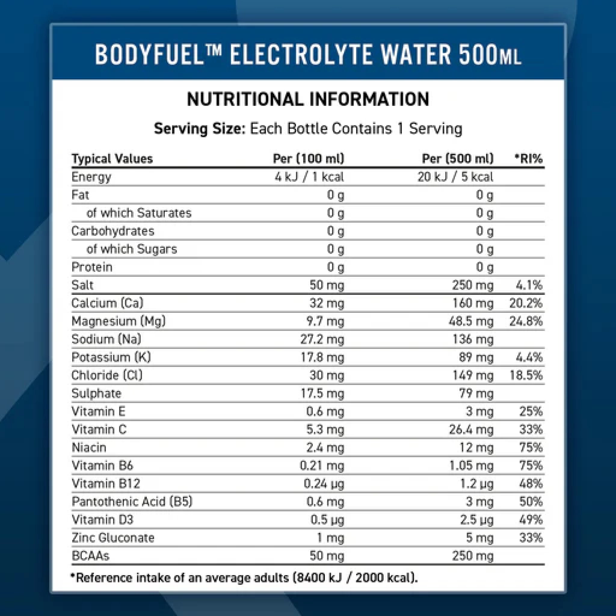 Applied Nutrition BODYFUEL™ Hydration & Vitamin Water 500ml