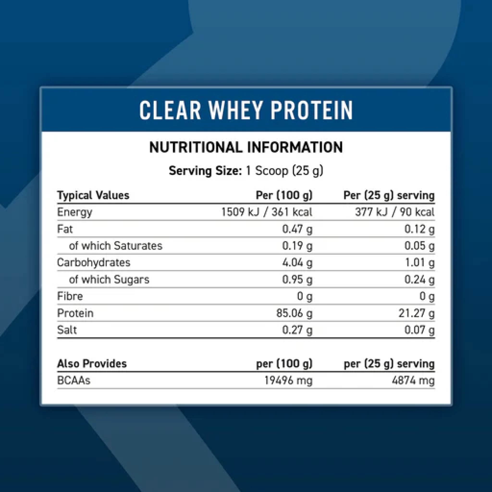 Applied Nutrition Clear Whey Isolate Protein 125g (Halal) ( 5 Servings )