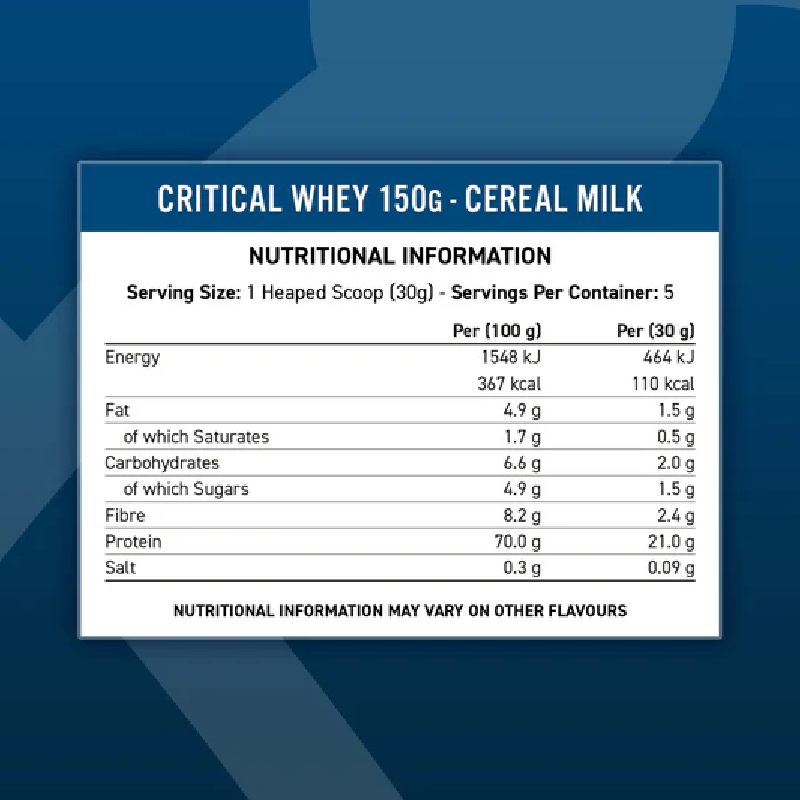 Applied Nutrition Critical Whey Protein 150g (Halal) (5 Servings)