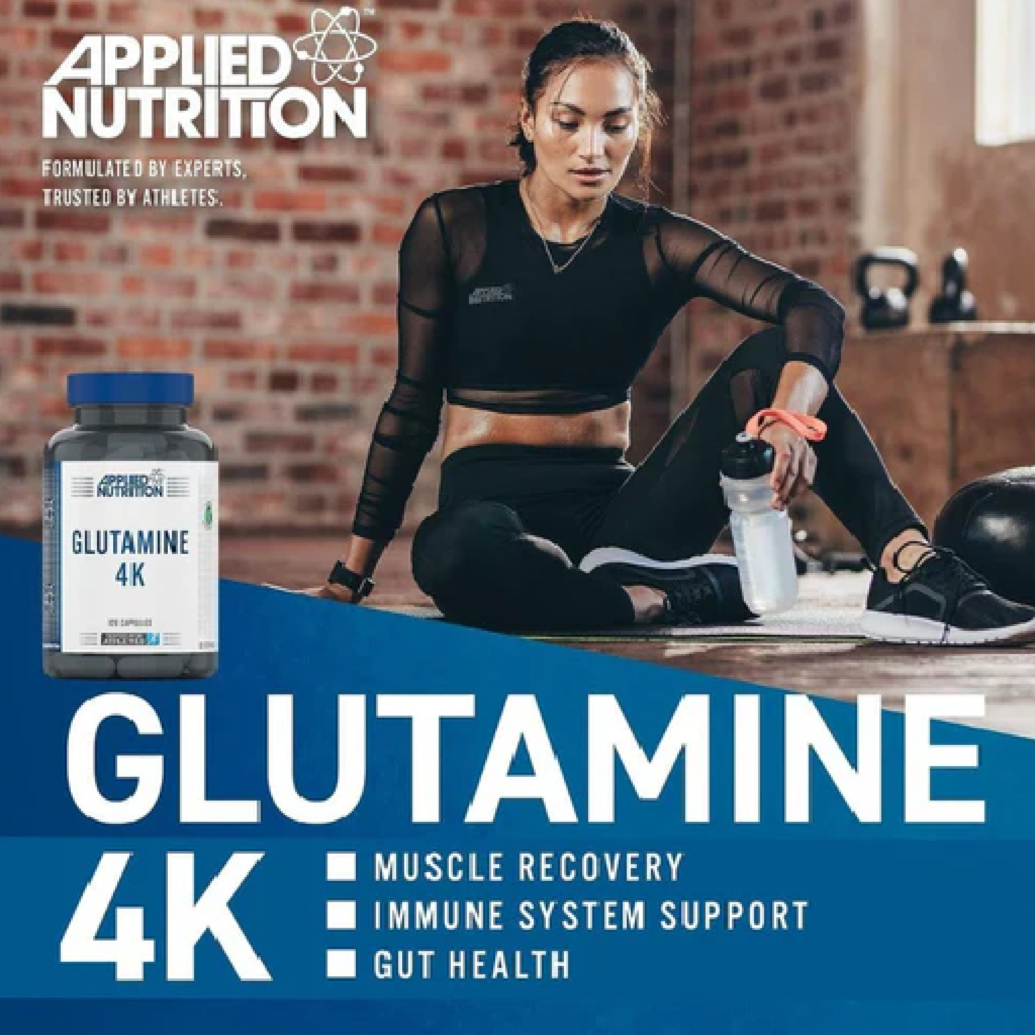 Applied Nutrition GLUTAMINE 4K Capsules (Halal) ( 30 Servings )