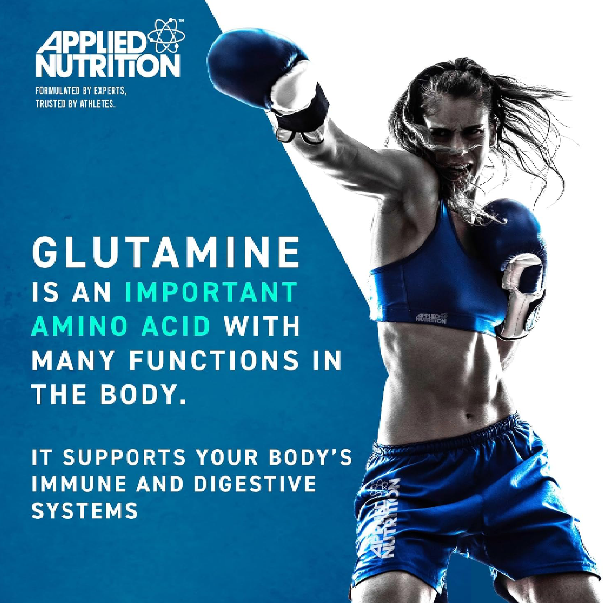 Applied Nutrition GLUTAMINE 4K Capsules (Halal) ( 30 Servings )