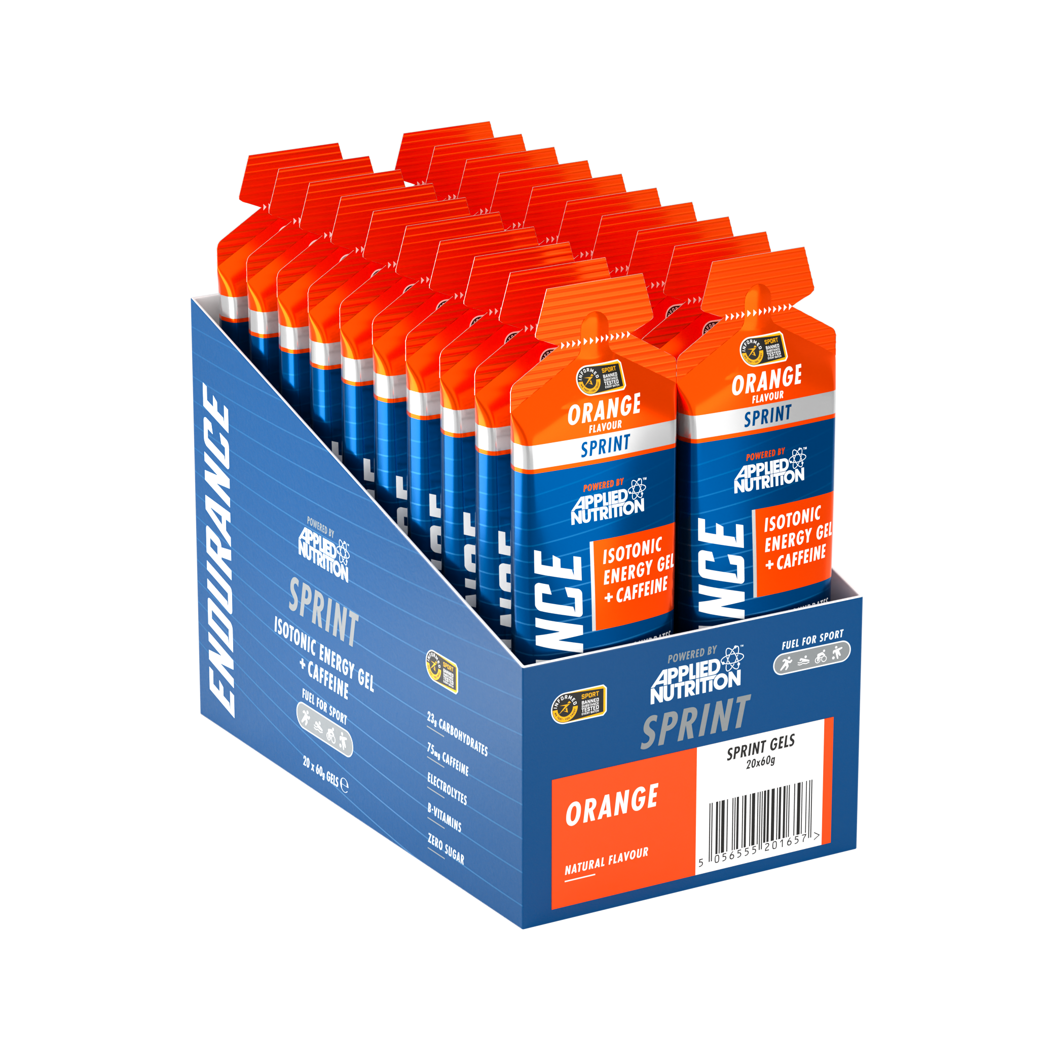Applied Nutrition Sprint Energy Gel - With Caffeine (Halal)