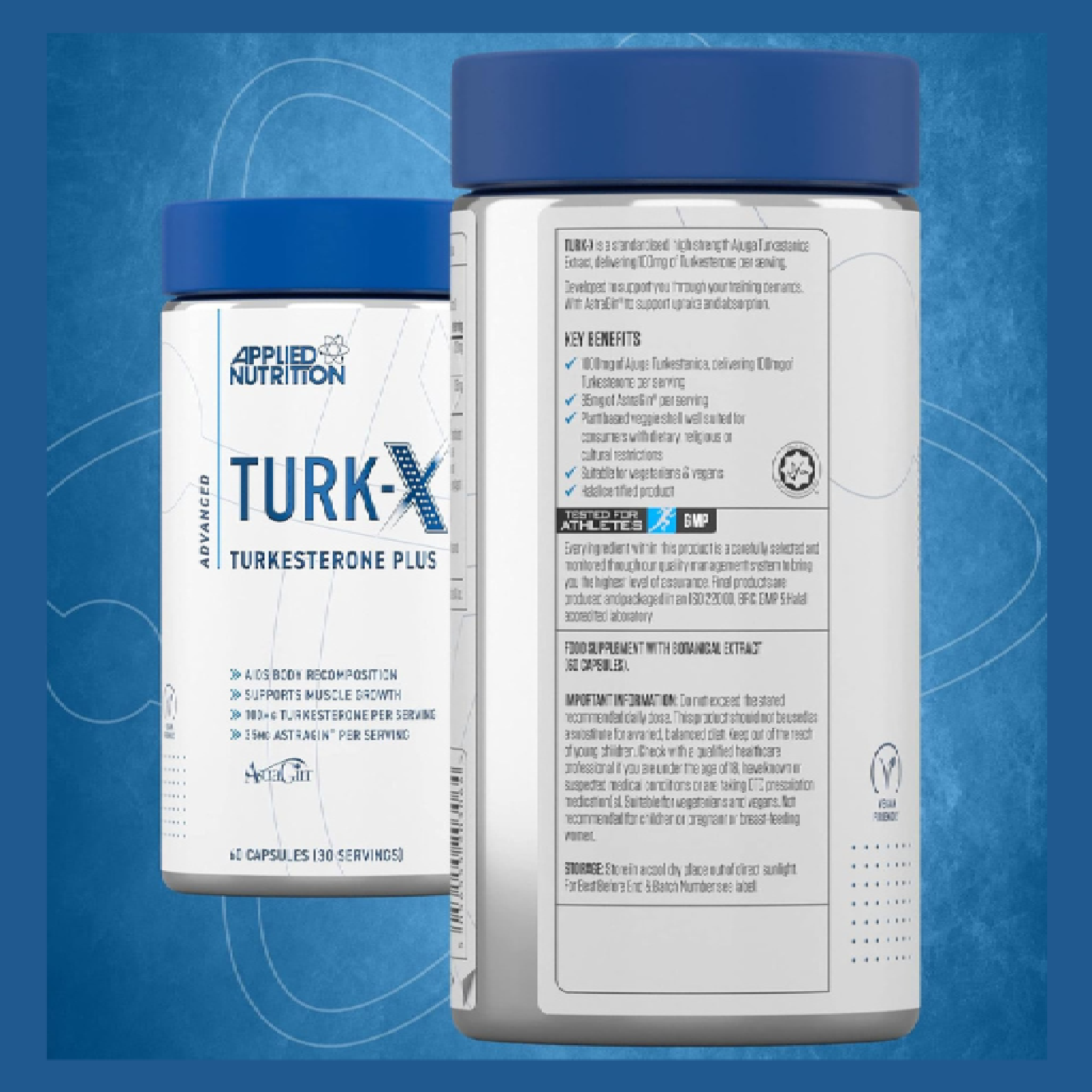 Applied Nutrition TURK-X | Turkesterone Plus Capsules ( 30 Servings )
