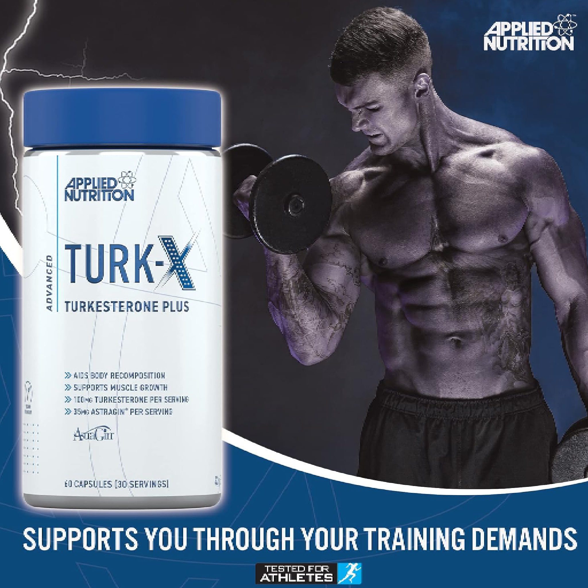 Applied Nutrition TURK-X | Turkesterone Plus Capsules ( 30 Servings )