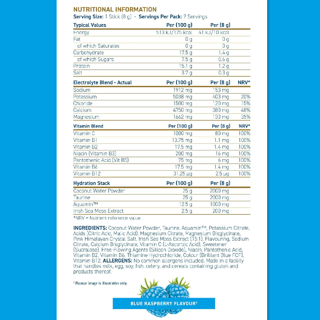 Applied Nutrition Hydration+ Electrolyte & Vitamin Sticks (7-Day Supply)