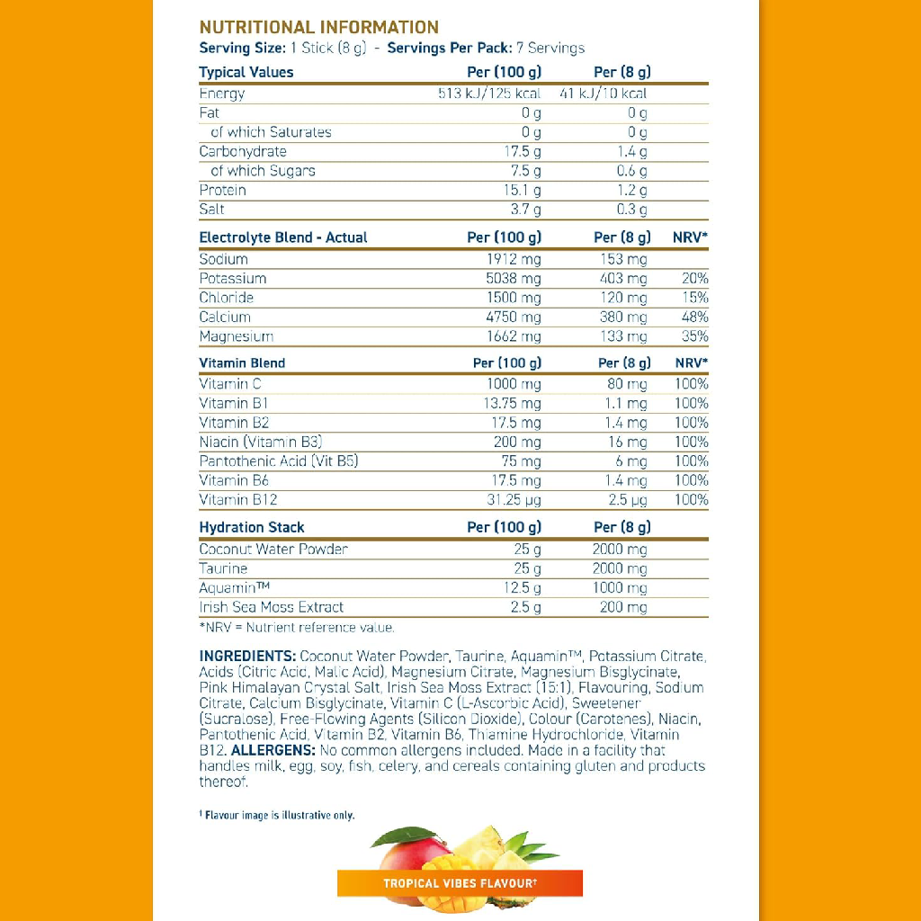 Applied Nutrition Hydration+ Electrolyte & Vitamin Sticks (7-Day Supply)