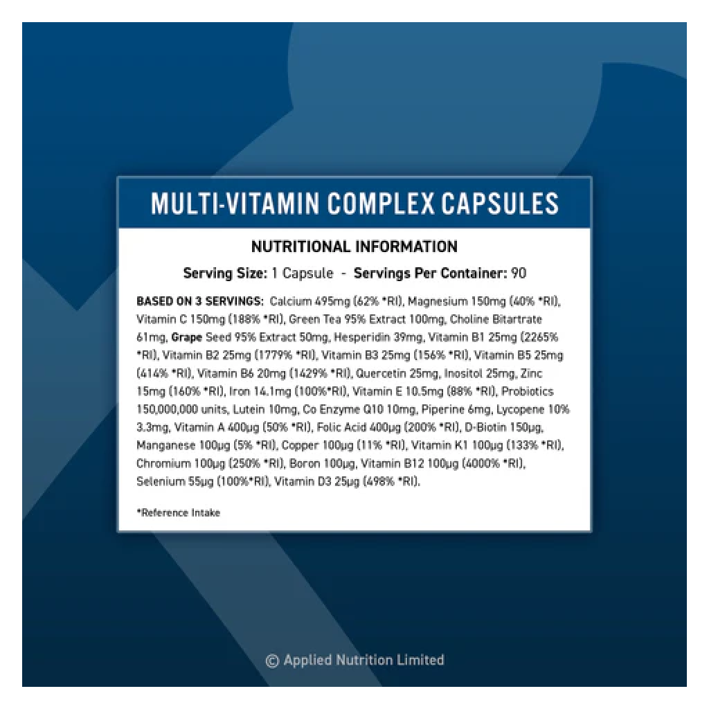 Applied Nutrition Multi-Vitamin Complex (Halal)