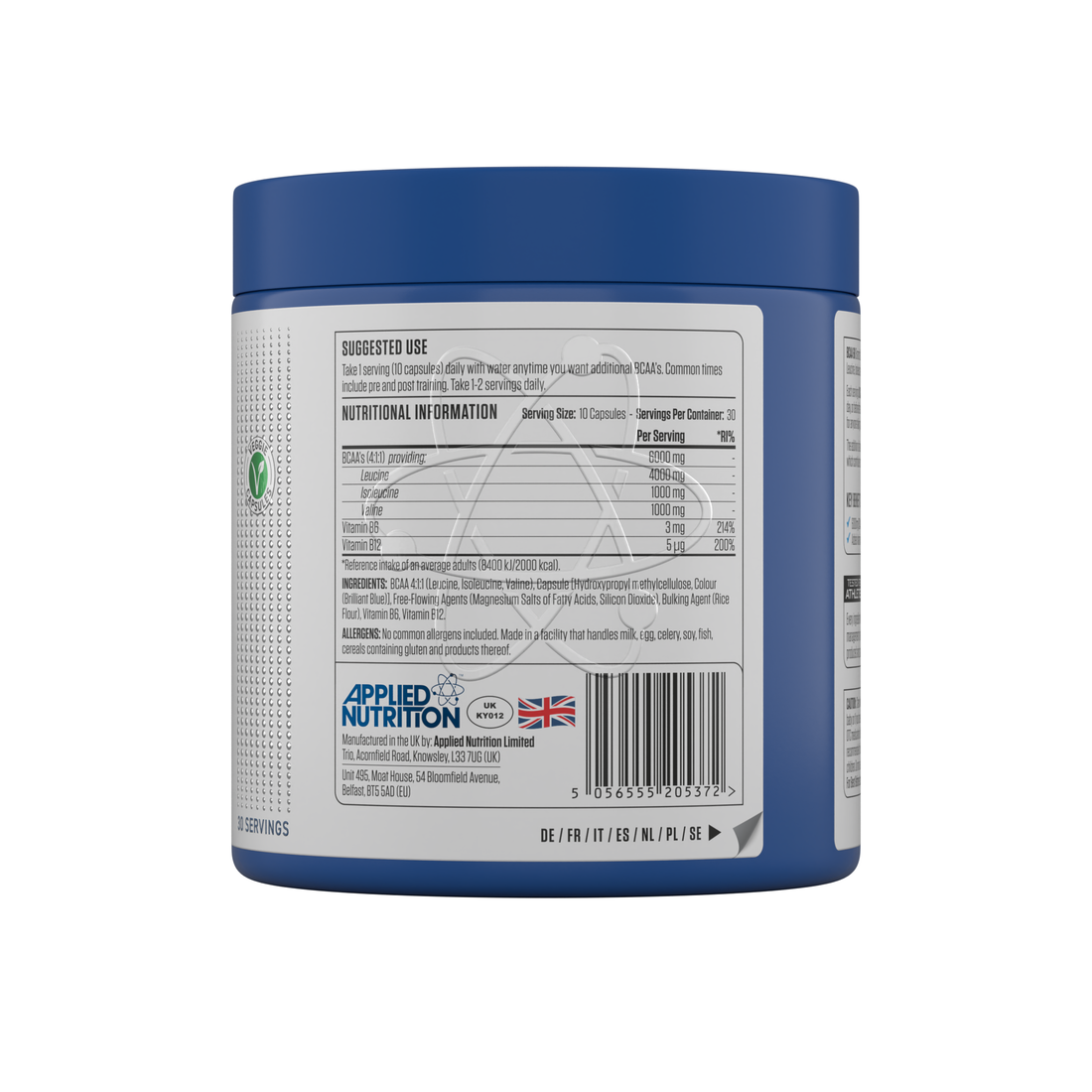 Applied Nutrition BCAA Capsule 6K (30 Servings)