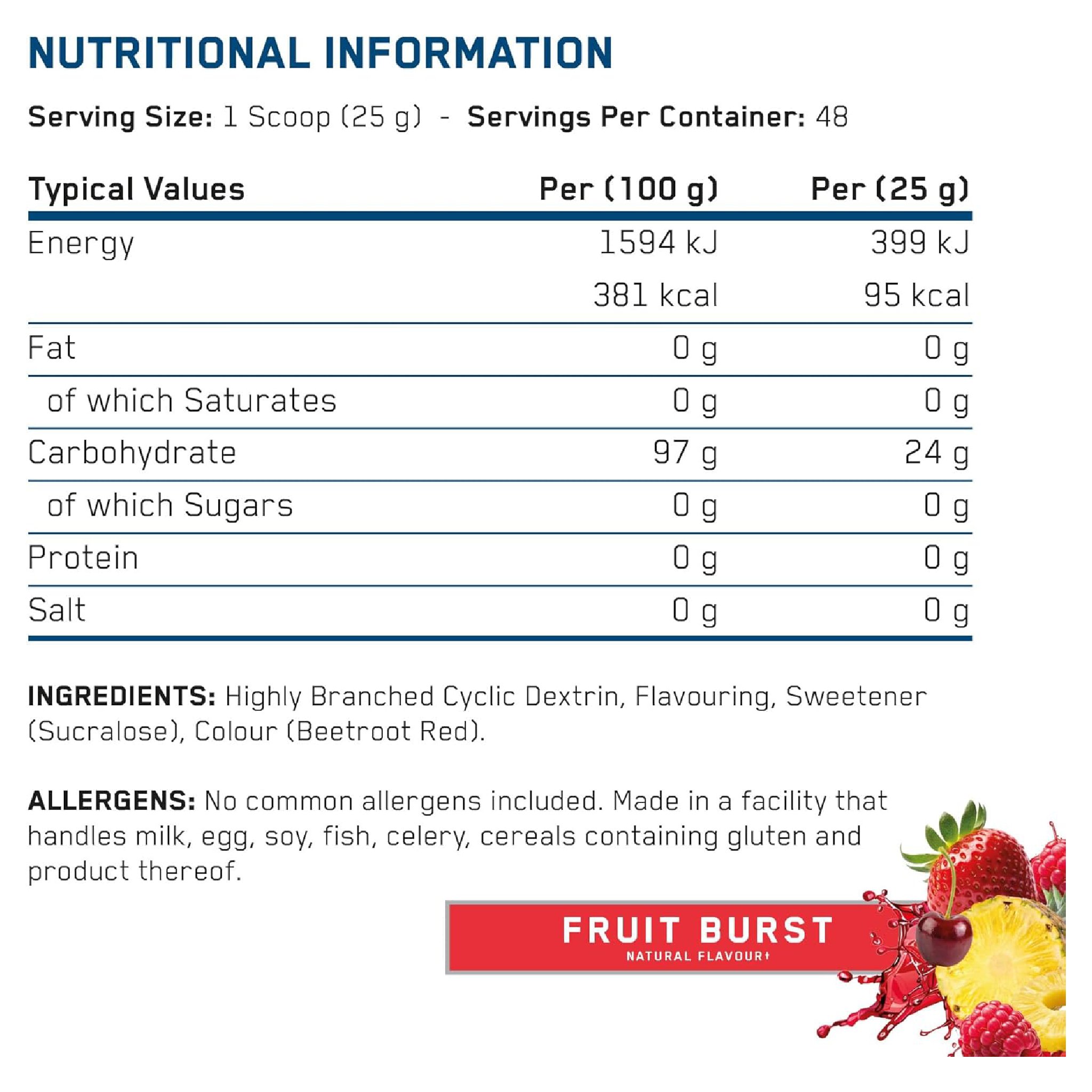 Applied Nutrition Carb X (Halal) (48 Servings)