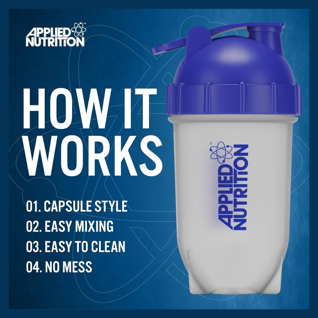 Applied Nutrition Bullet Shaker 500ml - BPA Free (Clear)