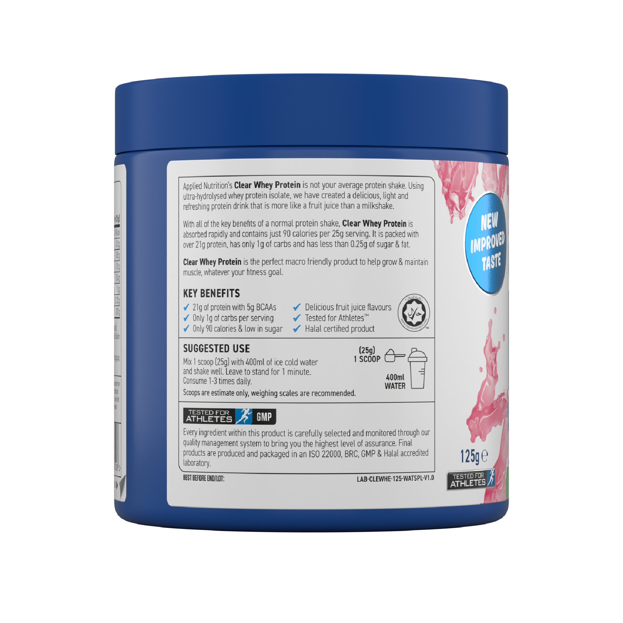 Applied Nutrition Clear Whey Isolate Protein 125g (Halal) ( 5 Servings )