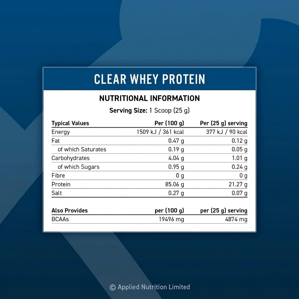 Applied Nutrition Clear Whey Isolate Protein (Halal) ( 35 Servings )