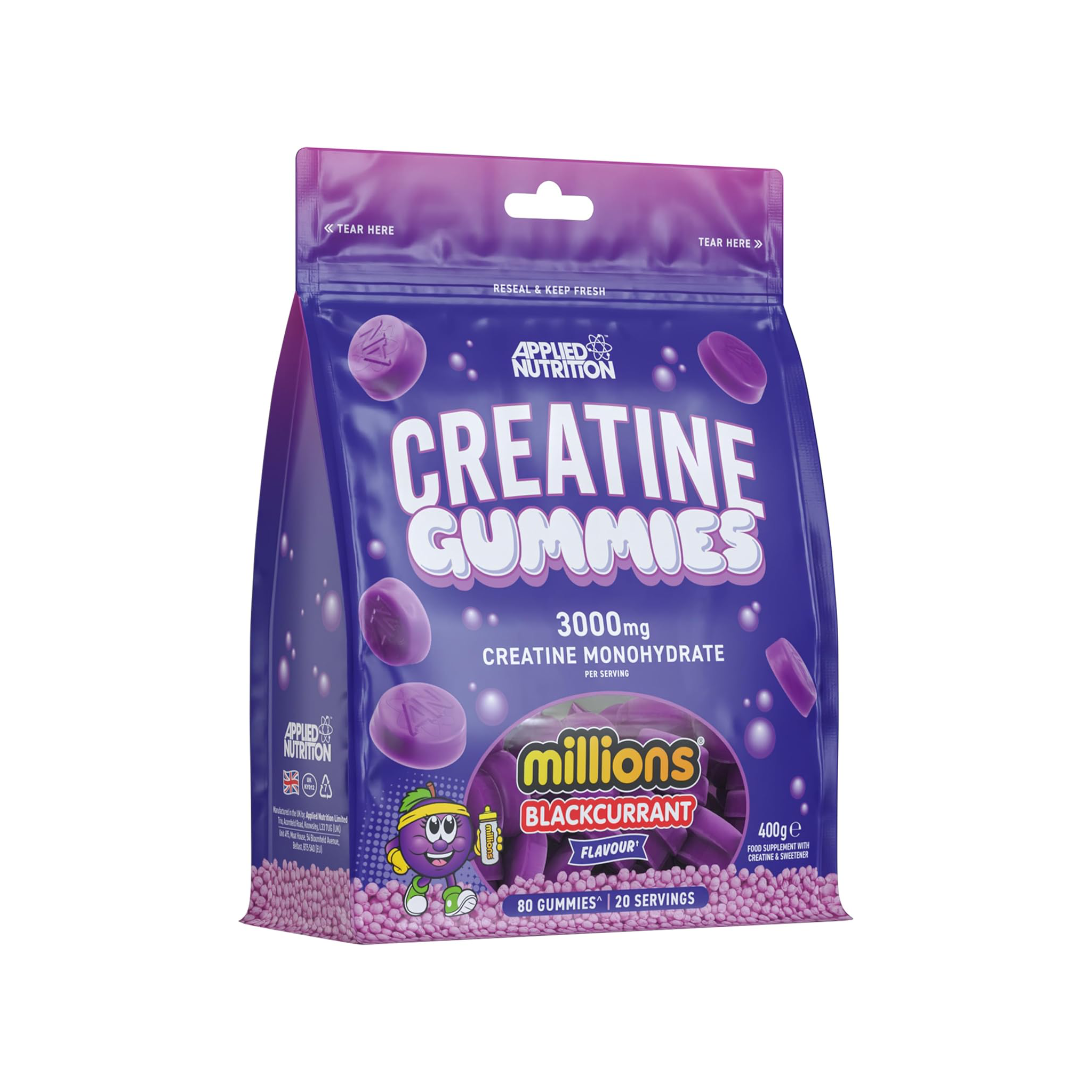 Applied Nutrition Creatine Monohydrate Gummies (Halal) (20 Servings)
