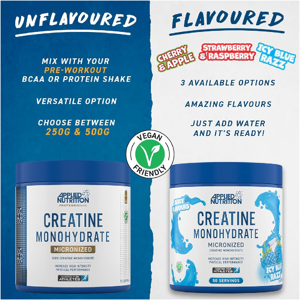 Applied Nutrition Creatine Monohydrate (Halal) ( 50 Servings )