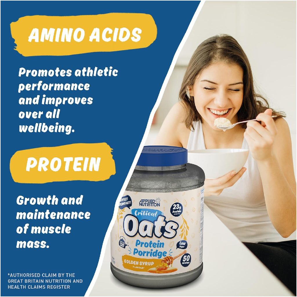Applied Nutrition Critical Oats Protein Porridge 3kg (Halal) (50 servings)
