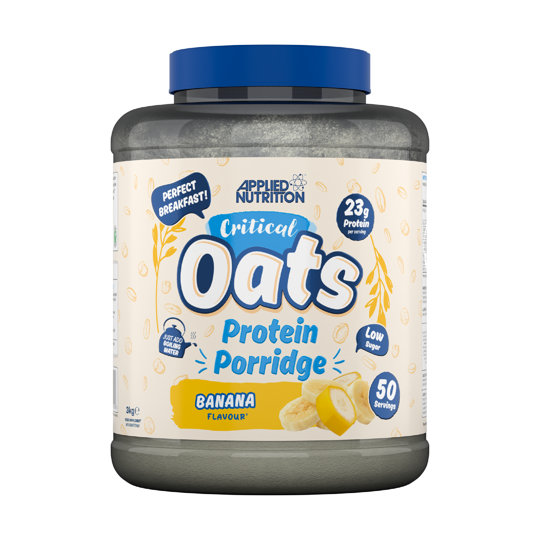 Applied Nutrition Critical Oats Protein Porridge 3kg (Halal) (50 servings)