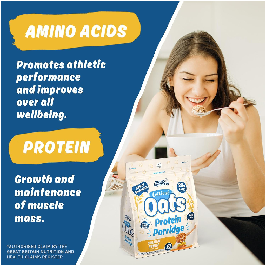 Applied Nutrition Critical Oats Protein Porridge 600g (Halal) (10 servings)