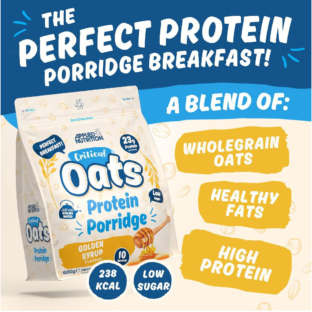 Applied Nutrition Critical Oats Protein Porridge 600g (Halal) (10 servings)