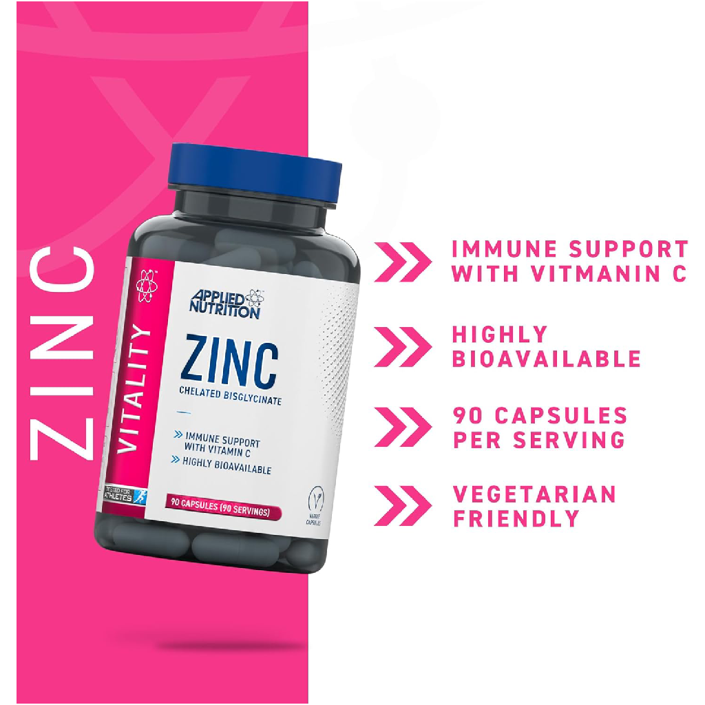 Applied Nutrition Zinc Capsules (Halal)