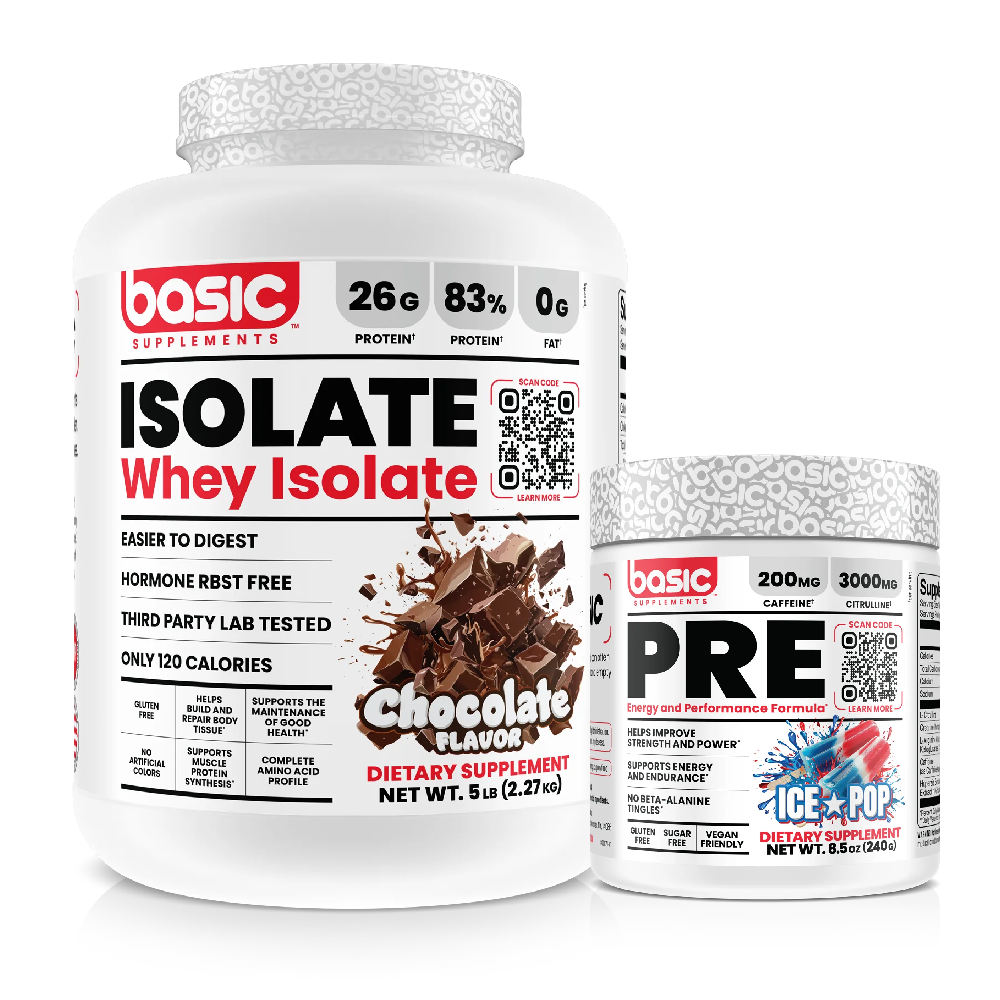 Basic Supplements Whey Isolate 2lbs - 5lbs