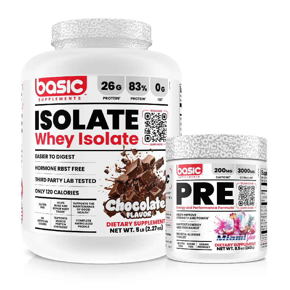 Basic Supplements Whey Isolate 2lbs - 5lbs