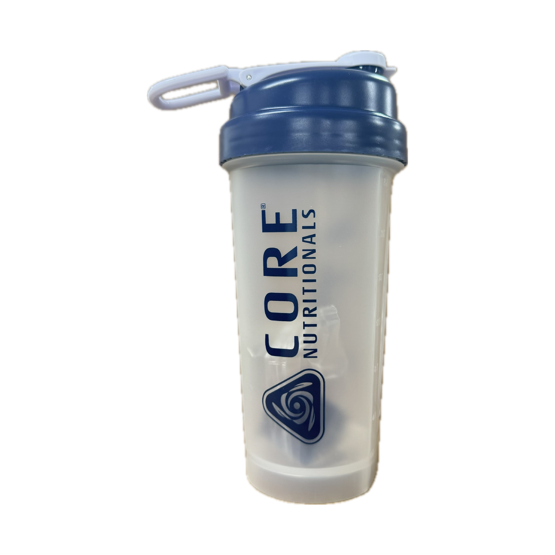 Core Nutritional Shaker 28Oz - Clear with Blue Lid