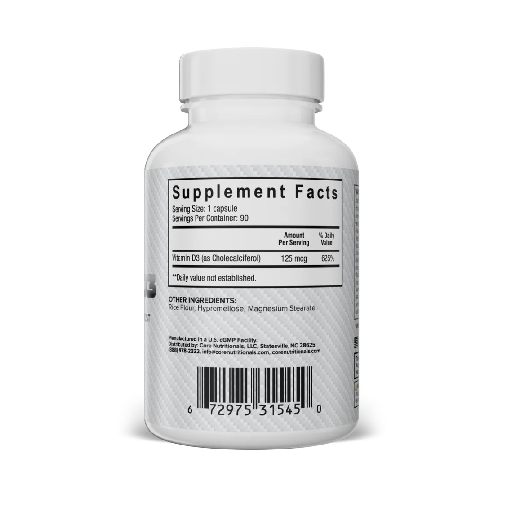 Core Nutritionals Vitamin D3 90 Capsules