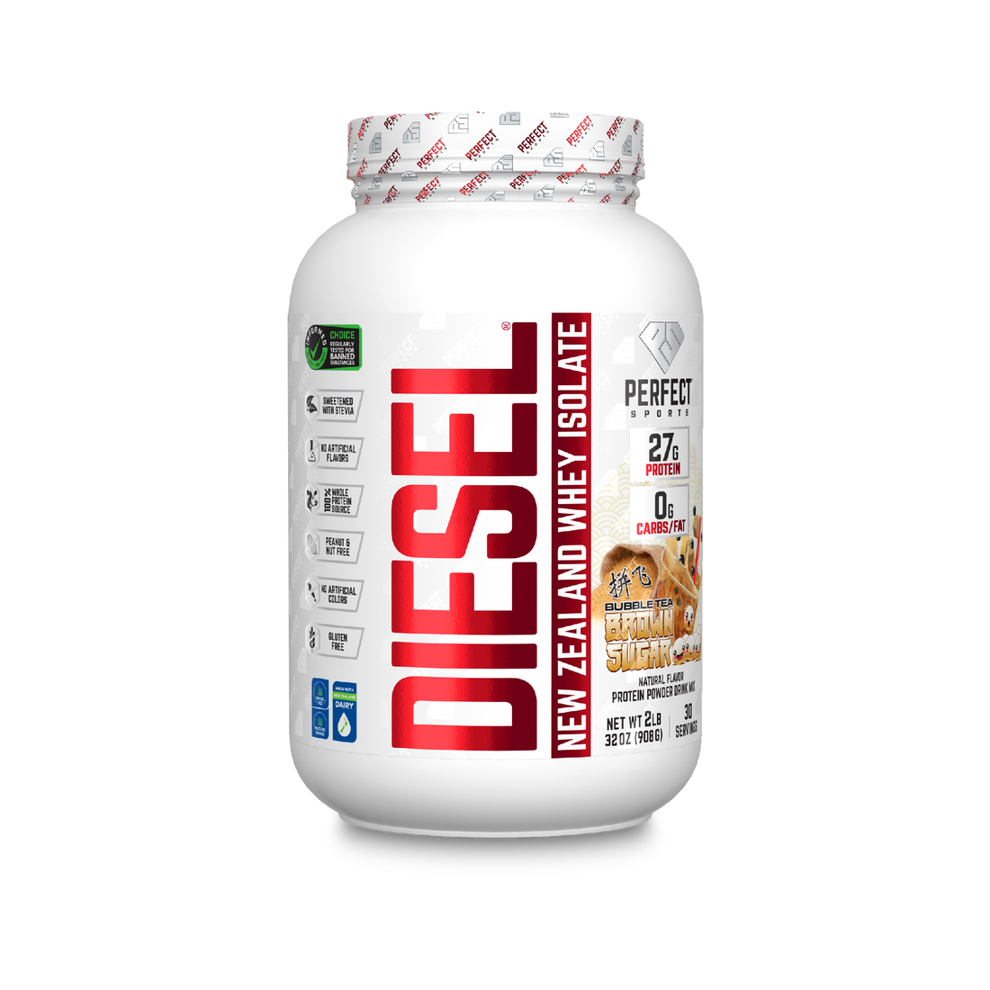 PERFECT Sports Diesel New Zealand 100% Whey Protein Isolate 2LB