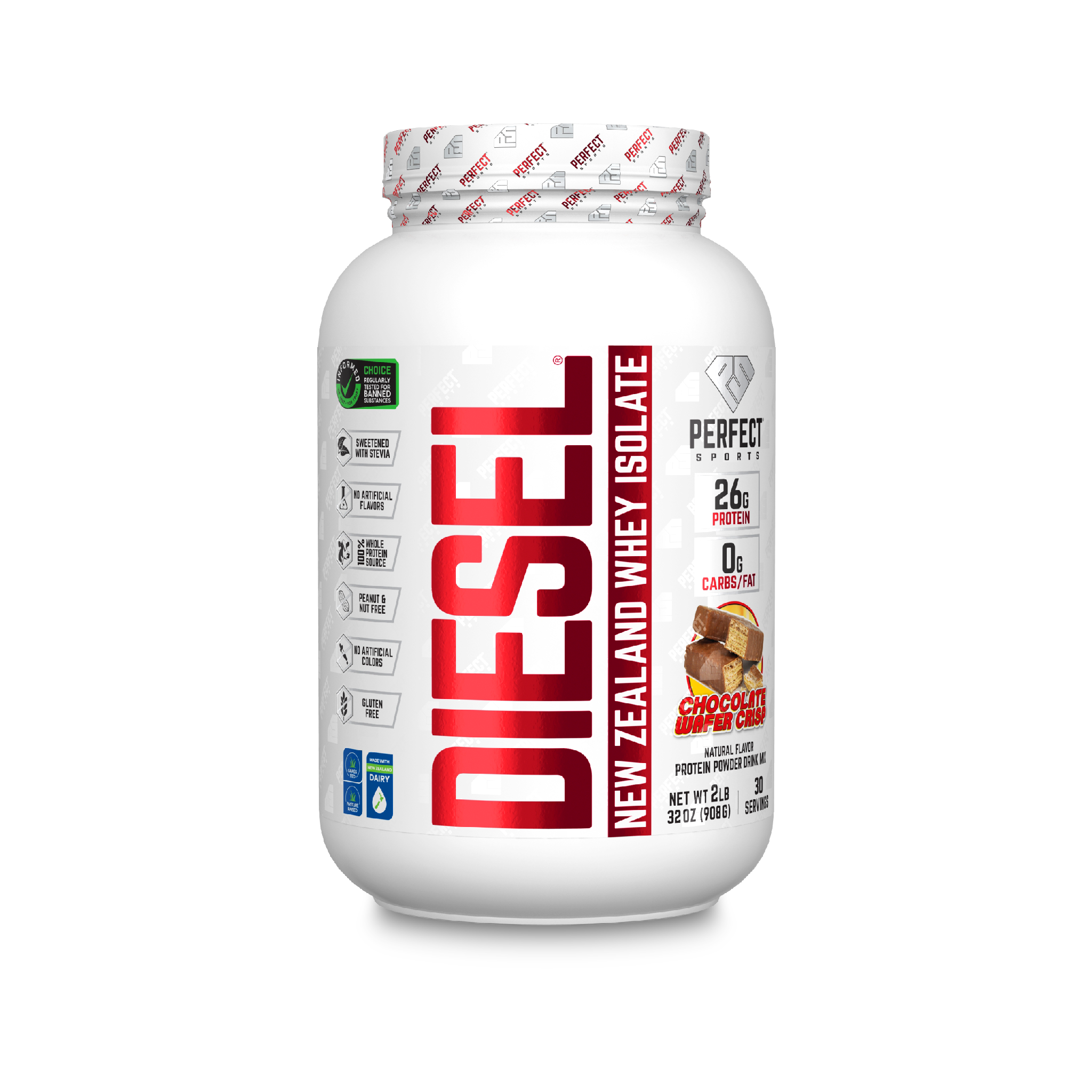 PERFECT Sports Diesel New Zealand 100% Whey Protein Isolate 2LB