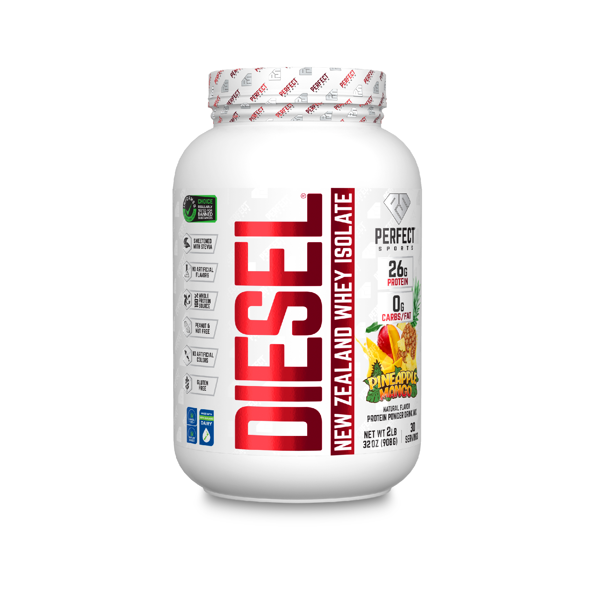 PERFECT Sports Diesel New Zealand 100% Whey Protein Isolate 2LB