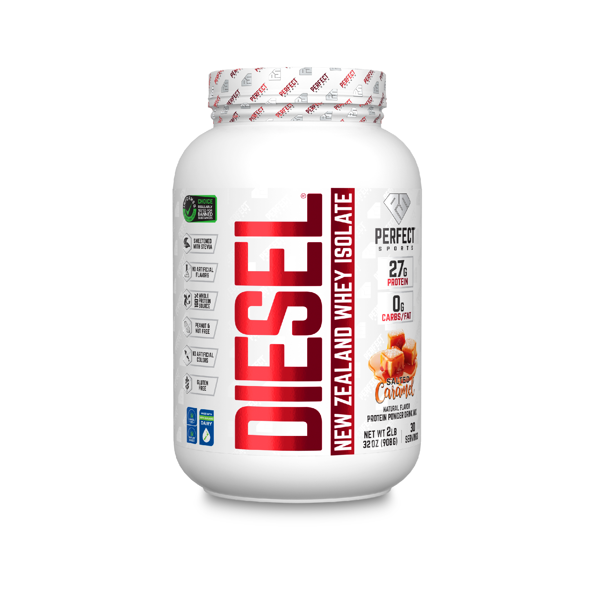 PERFECT Sports Diesel New Zealand 100% Whey Protein Isolate 2LB