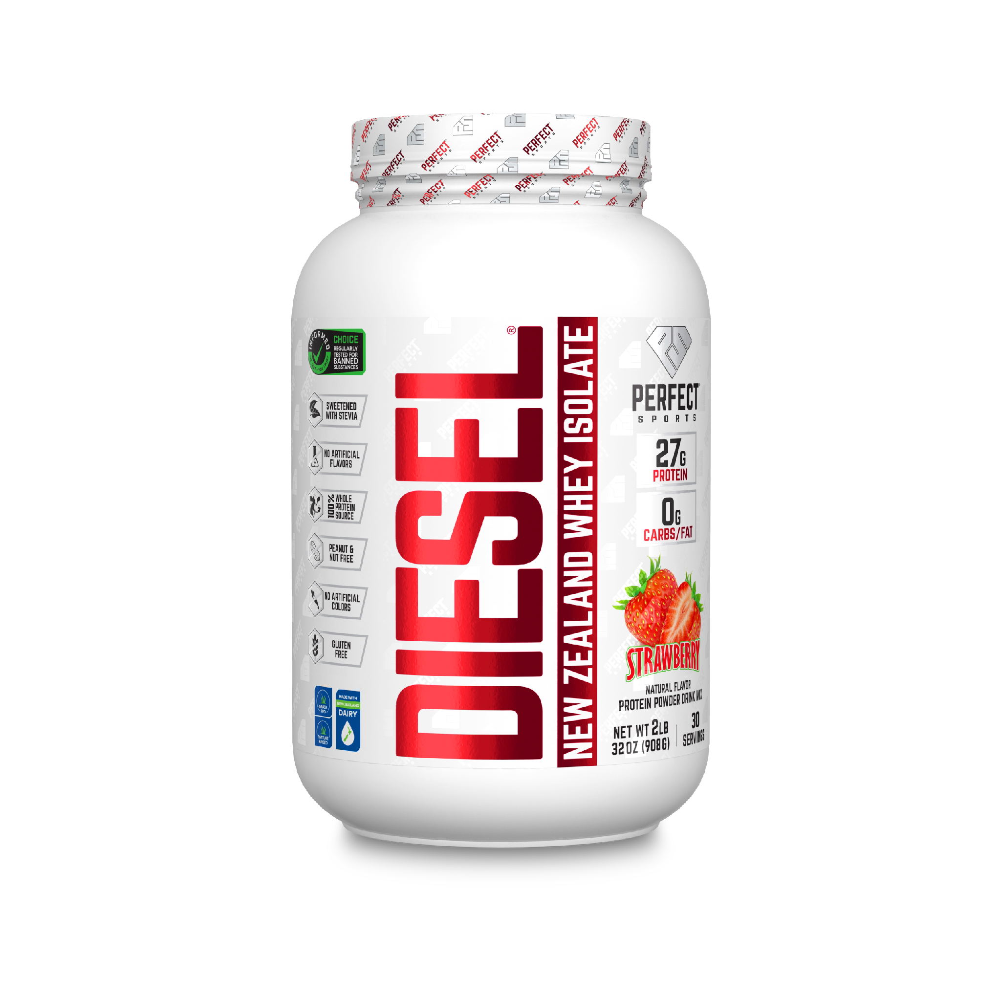 PERFECT Sports Diesel New Zealand 100% Whey Protein Isolate 2LB