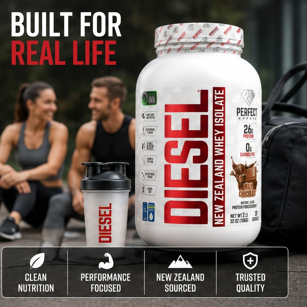 PERFECT Sports Diesel New Zealand 100% Whey Protein Isolate 2LB