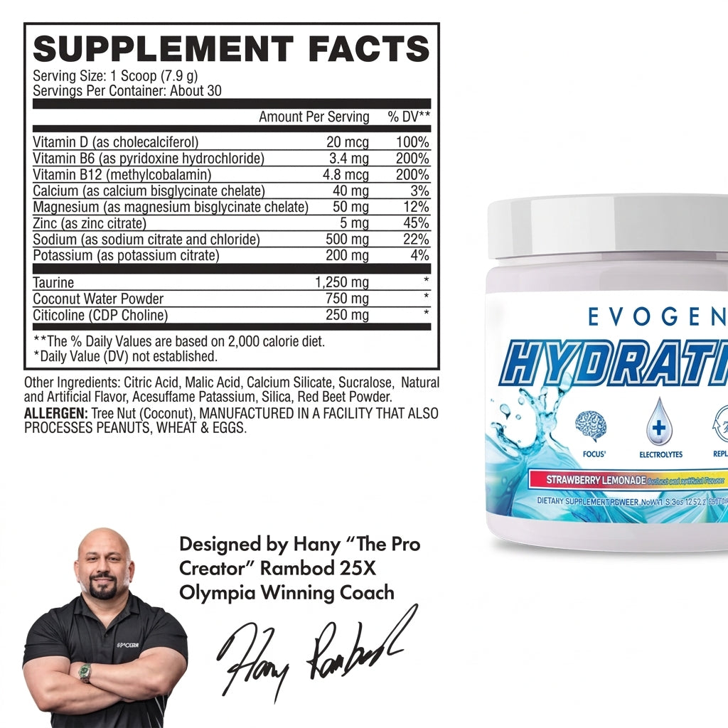 Evogen Hydration Full Spectrum Electrolyte Powder