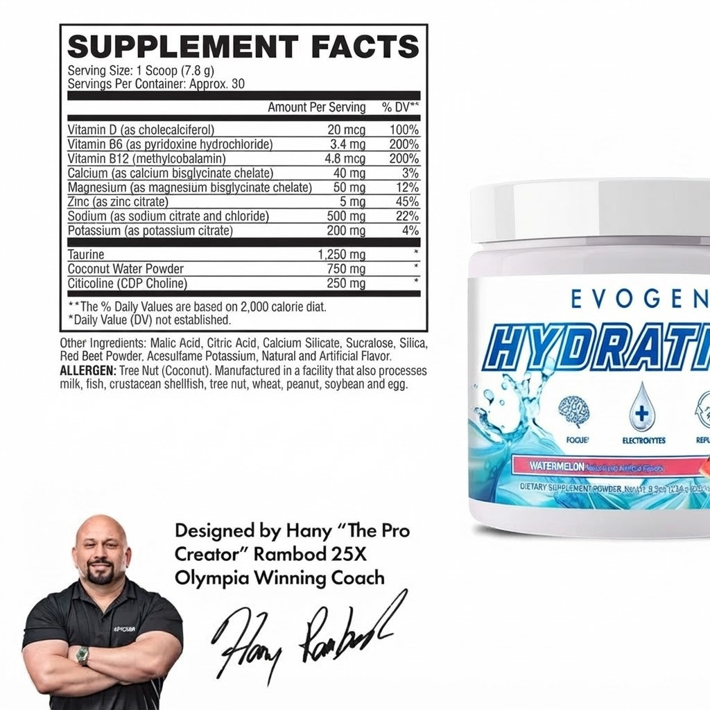 Evogen Hydration Full Spectrum Electrolyte Powder
