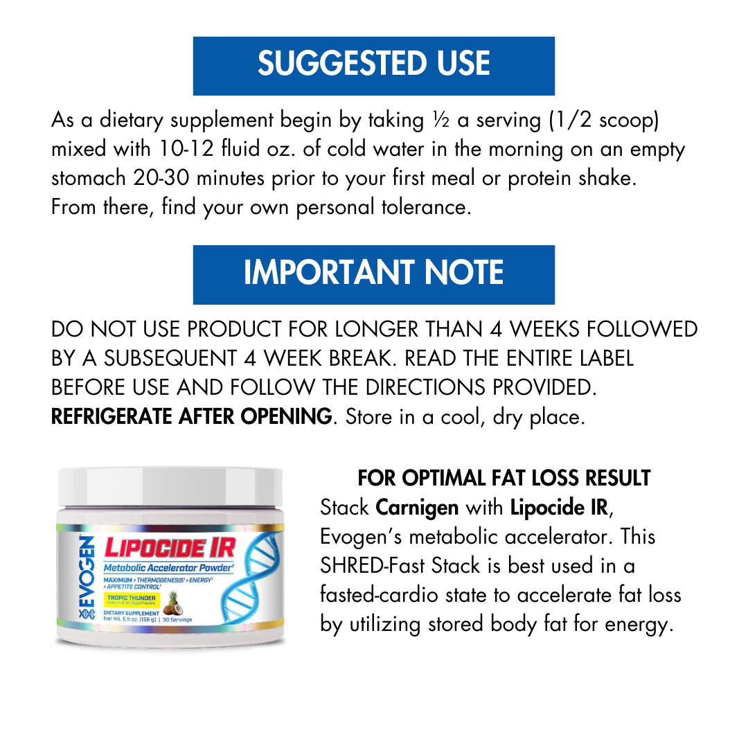 Evogen Lipocide IR International Version ( 30 Servings )