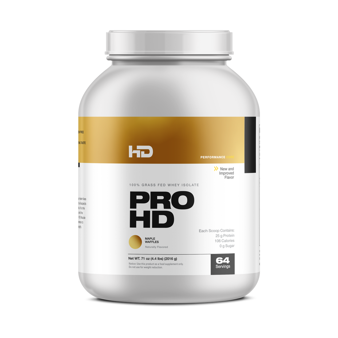 HD Muscle ProHD 100% Grass Fed Whey Isolate 1.89lbs - 4.4lbs ( 30-64 Servings )